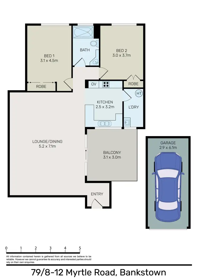 Floorplan of Homely unit listing, 79/8-12 Myrtle Road, Bankstown NSW 2200