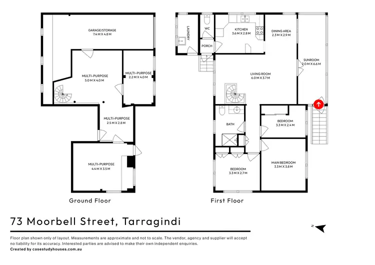 Floorplan of Homely house listing, 73 Moorbell Street, Tarragindi QLD 4121