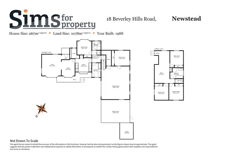 Floorplan of Homely house listing, 18 Beverley Hills Road, Newstead TAS 7250