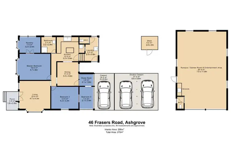 Floorplan of Homely house listing, 46 Frasers Road, Ashgrove QLD 4060