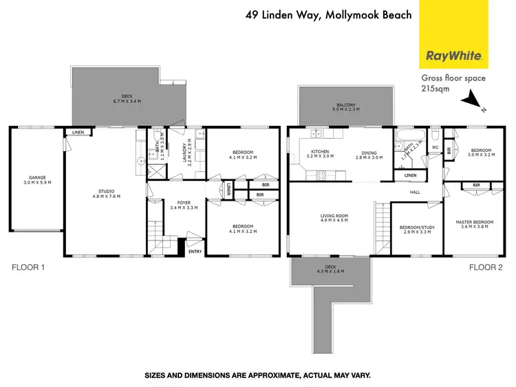 Floorplan of Homely house listing, 49 Linden Way, Mollymook Beach NSW 2539