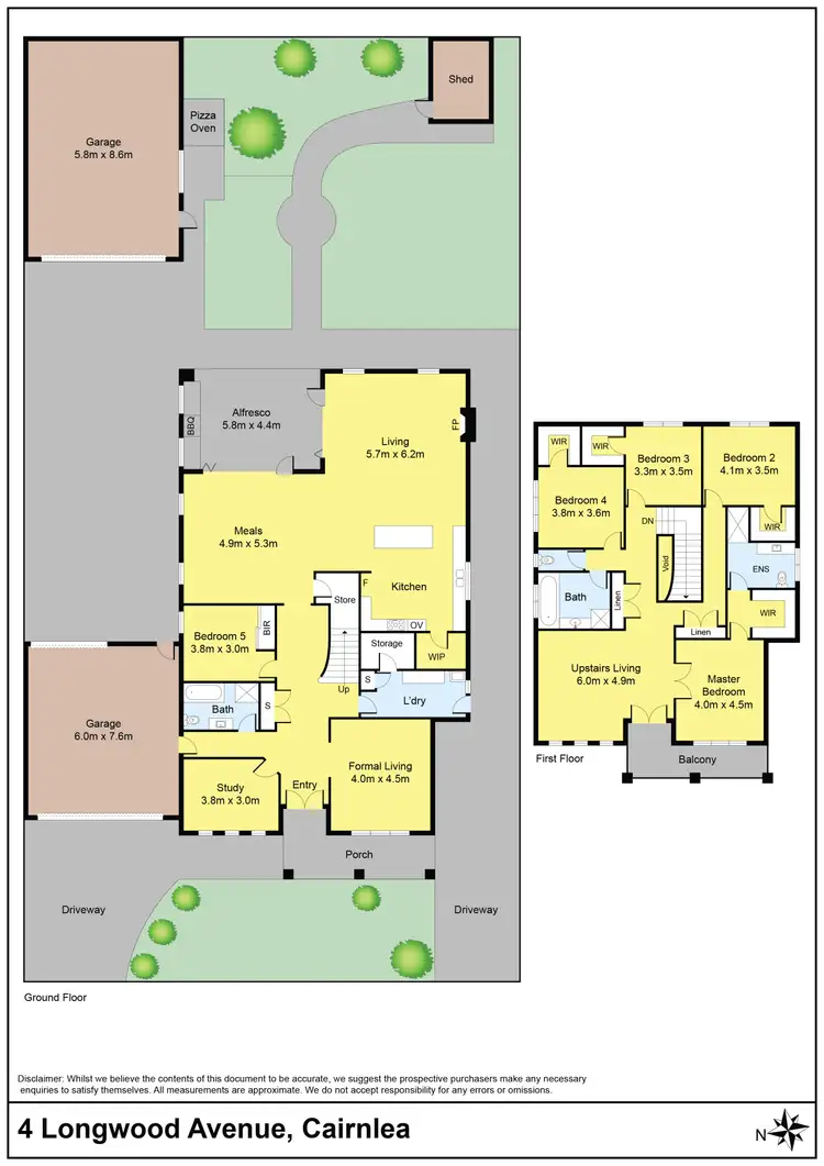 Floorplan of Homely house listing, 4 Longwood Avenue, Cairnlea VIC 3023