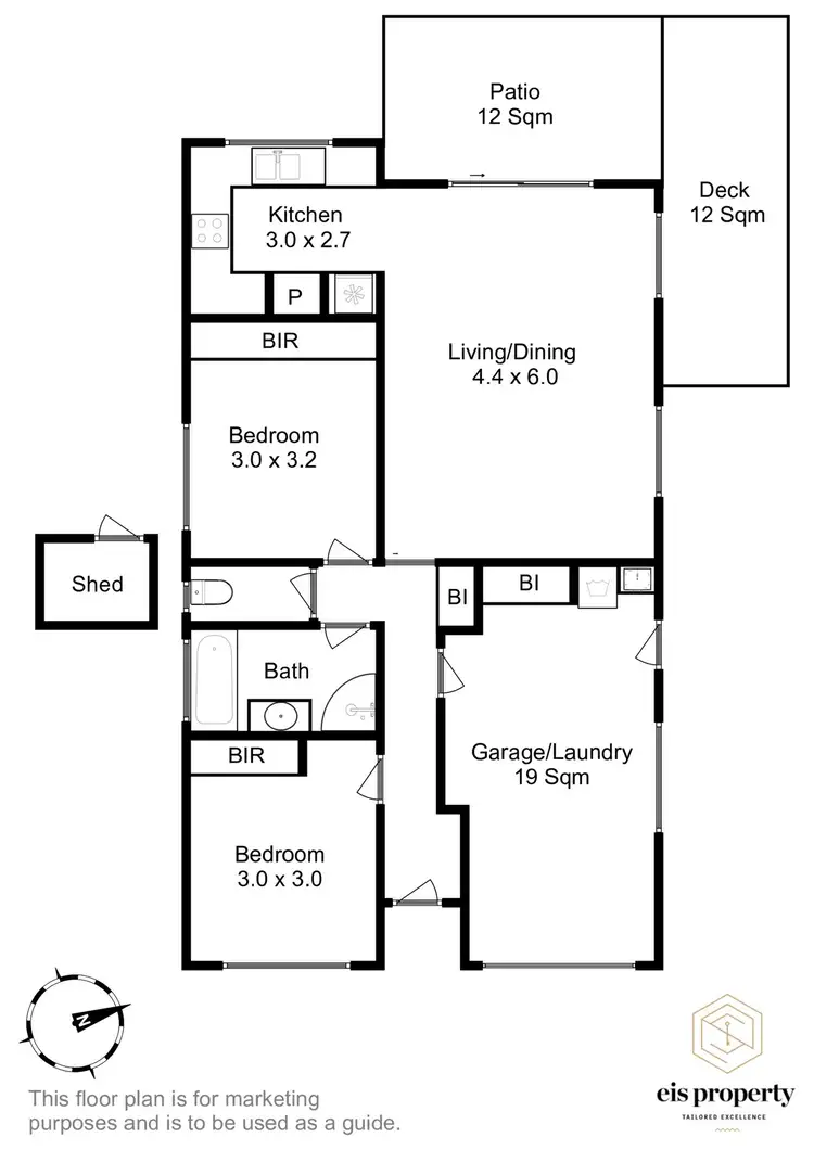 Floorplan of Homely house listing, 6/5 Parsonage Place, Rokeby TAS 7019