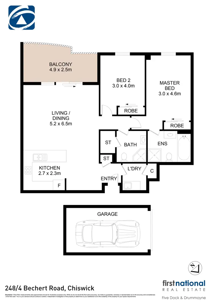 Floorplan of Homely apartment listing, 248/4 Bechert Road, Chiswick NSW 2046