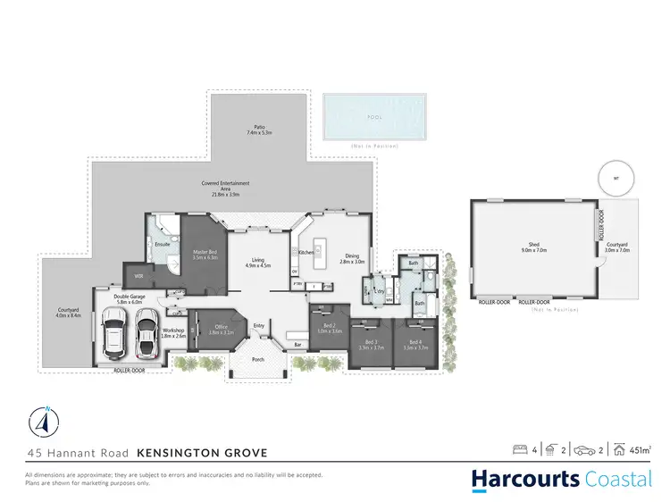 Floorplan of Homely rural property listing, 45 Hannant Road, Kensington Grove QLD 4341