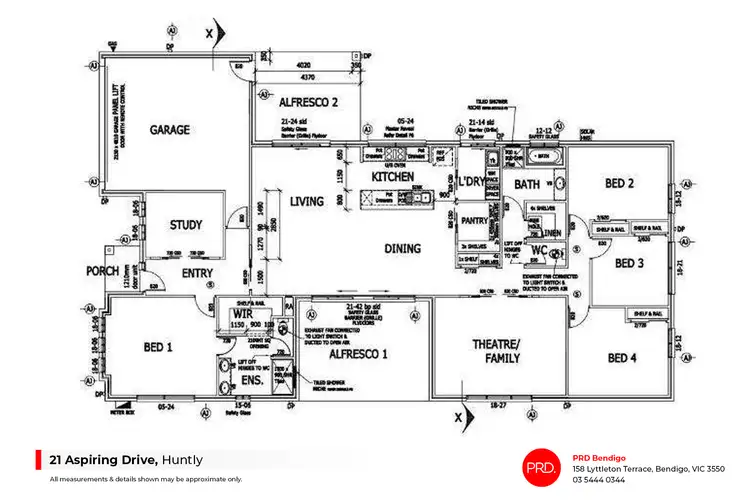 Floorplan of Homely house listing, 21 Aspiring Drive, Huntly VIC 3551