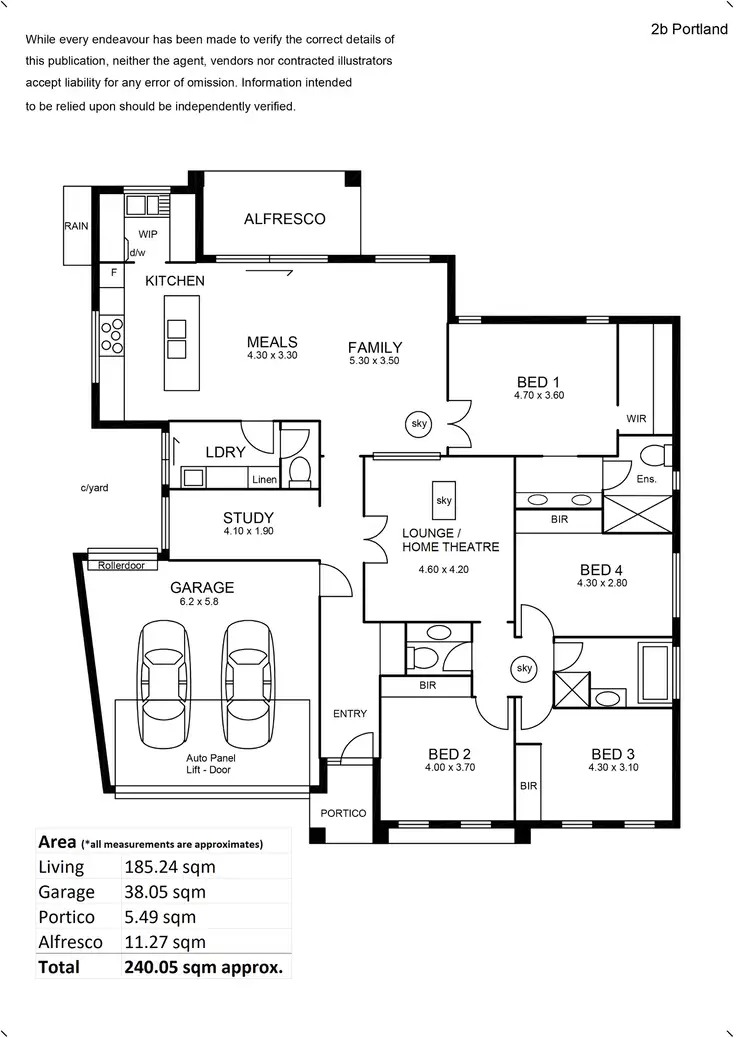 Floorplan of Homely house listing, 2b Portland Street, Windsor Gardens SA 5087