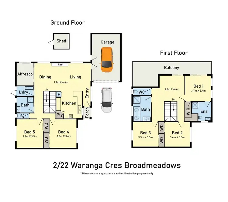 Floorplan of Homely house listing, 2/22 Waranga Crescent, Broadmeadows VIC 3047