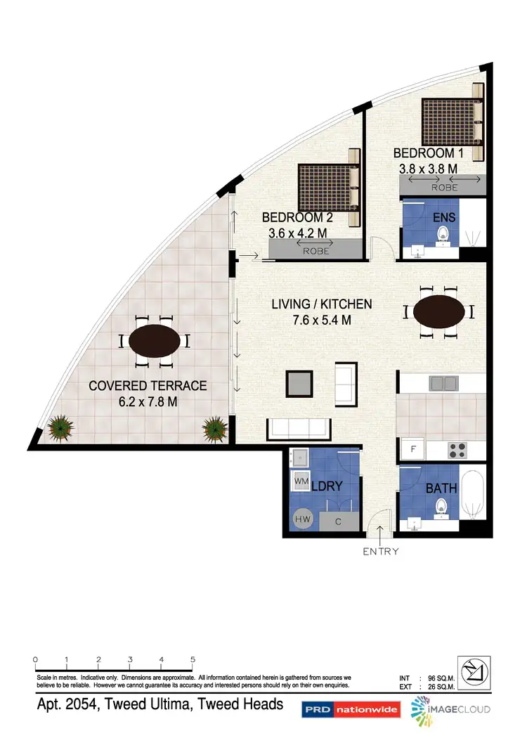 Floorplan of Homely unit listing, 2054/14-22 Stuart Street, Tweed Heads NSW 2485