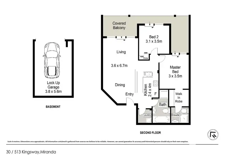 Floorplan of Homely apartment listing, 30/513-517 Kingsway, Miranda NSW 2228