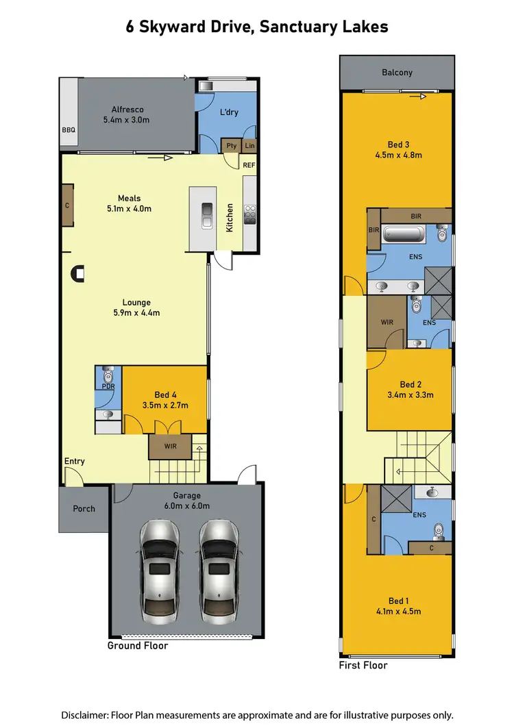Floorplan of Homely house listing, 6 Skyward Drive, Sanctuary Lakes VIC 3030