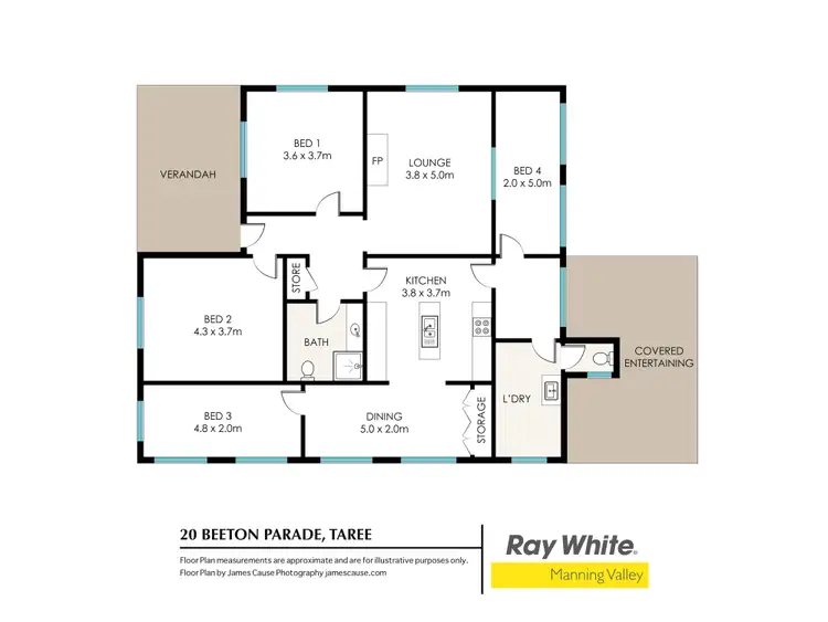 Floorplan of Homely house listing, 20 Beeton Parade, Taree NSW 2430