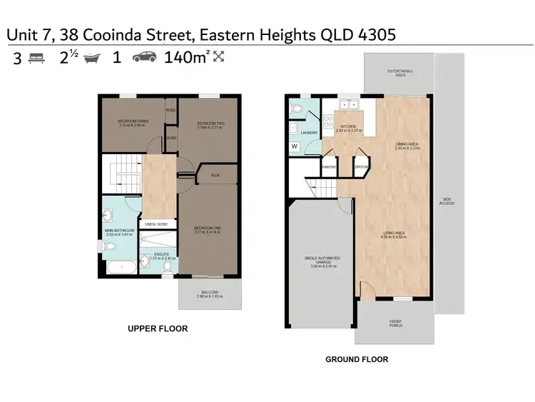 Floorplan of Homely townhouse listing, 7/38 Cooinda Street, Eastern Heights QLD 4305
