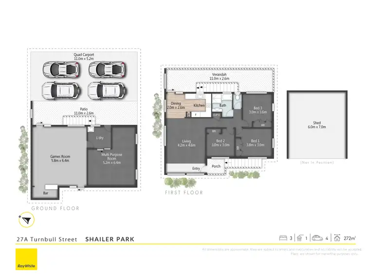 Floorplan of Homely house listing, 27A Turnbull Street, Shailer Park QLD 4128