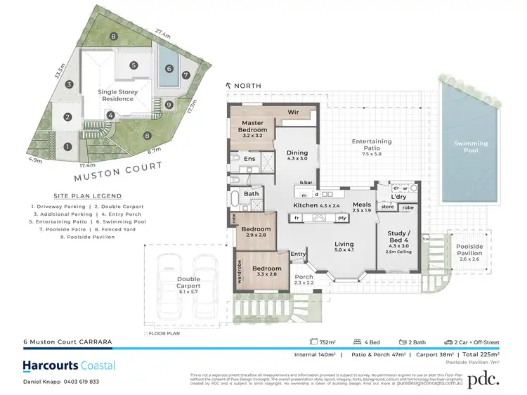 Floorplan of Homely house listing, 6 Muston Court, Carrara QLD 4211
