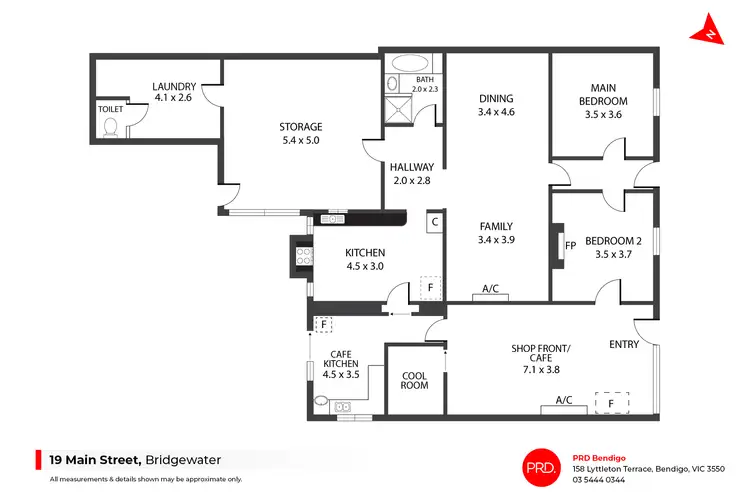 Floorplan of Homely house listing, 19 Main Street, Bridgewater on Loddon VIC 3516
