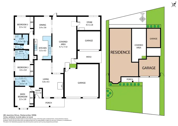 Floorplan of Homely house listing, 28 Jasmine Drive, Delacombe VIC 3356