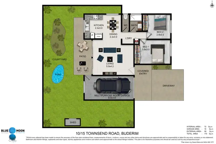 Floorplan of Homely unit listing, 10/15 Townsend Road, Buderim QLD 4556