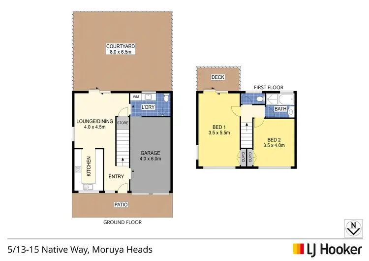 Floorplan of Homely house listing, 5/13-15 Native Way, Moruya Heads NSW 2537