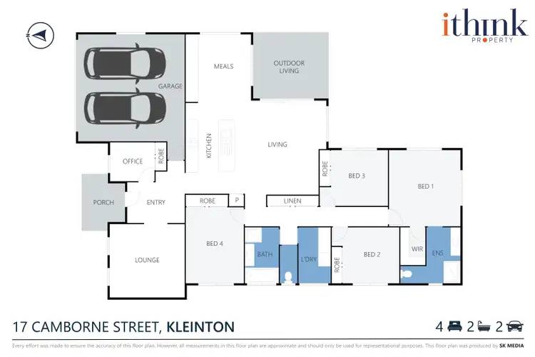 Floorplan of Homely house listing, 17 Camborne Street, Kleinton QLD 4352
