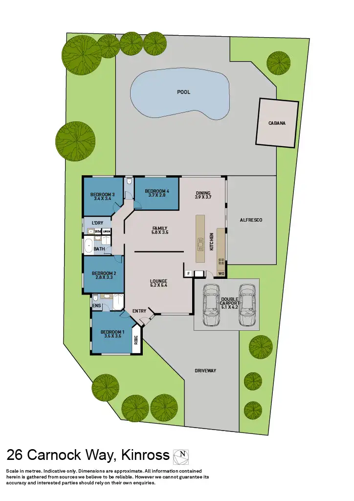 Floorplan of Homely house listing, 26 Carnock Way, Kinross WA 6028