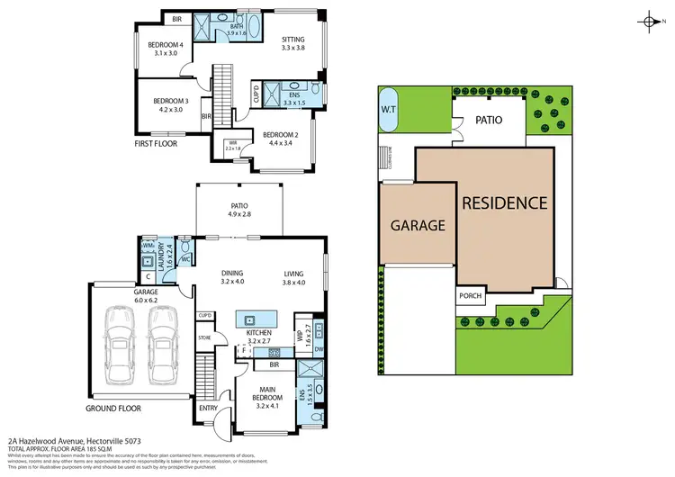 Floorplan of Homely house listing, 2A. Hazelwood Avenue, Hectorville SA 5073