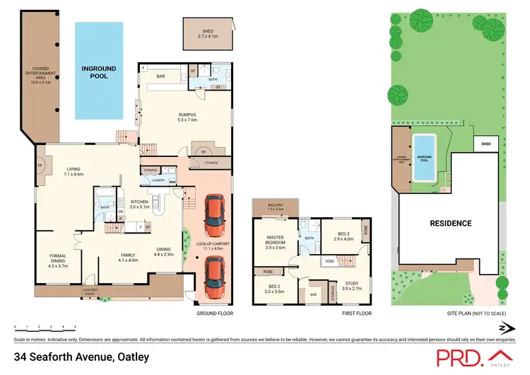 Floorplan of Homely house listing, 34 Seaforth Avenue, Oatley NSW 2223
