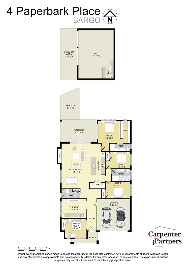 Floorplan of Homely house listing, 4 Paperbark Place, Bargo NSW 2574
