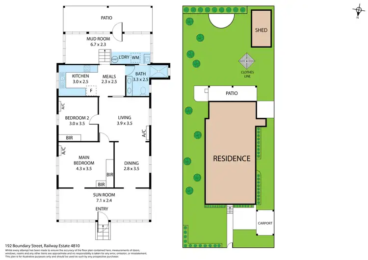 Floorplan of Homely house listing, 192 Boundary Street, Railway Estate QLD 4810
