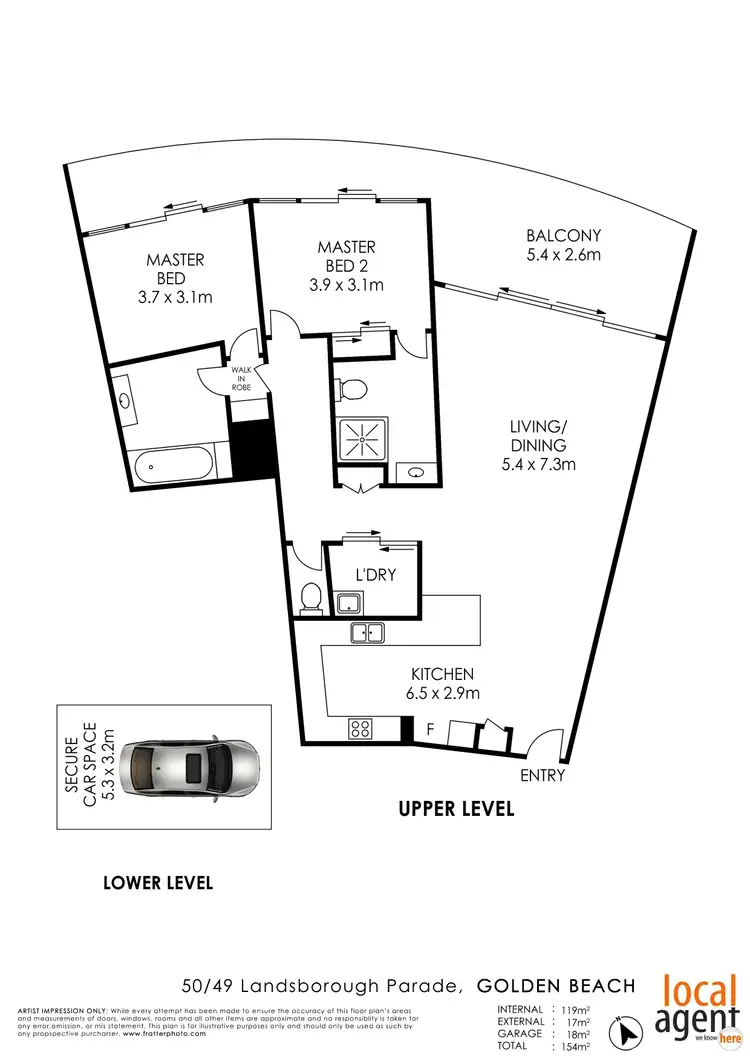 Floorplan of Homely unit listing, 50/49 Landsborough Pde, Golden Beach QLD 4551