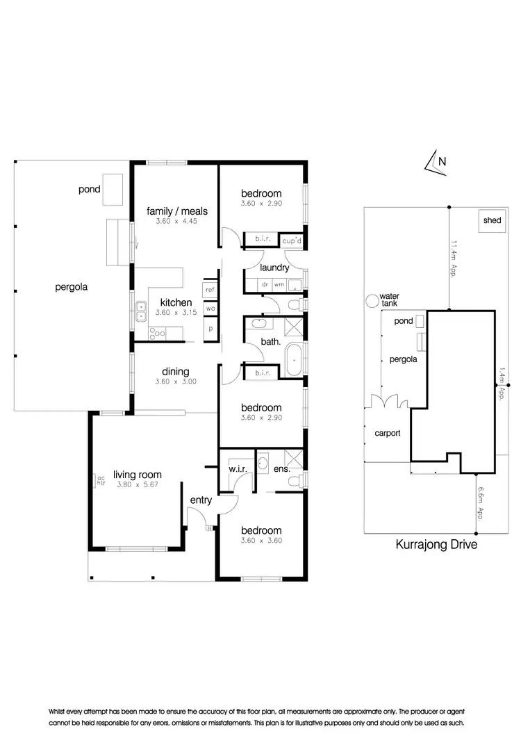 Floorplan of Homely house listing, 16 Kurrajong Drive, Altona Meadows VIC 3028