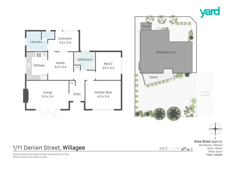 Floorplan of Homely house listing, 11A Denien Street, Willagee WA 6156