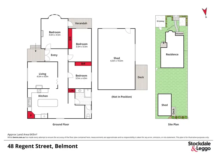 Floorplan of Homely house listing, 48 Regent Street, Belmont VIC 3216