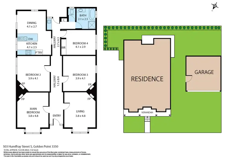 Floorplan of Homely house listing, 503 Humffray Street South, Golden Point VIC 3350