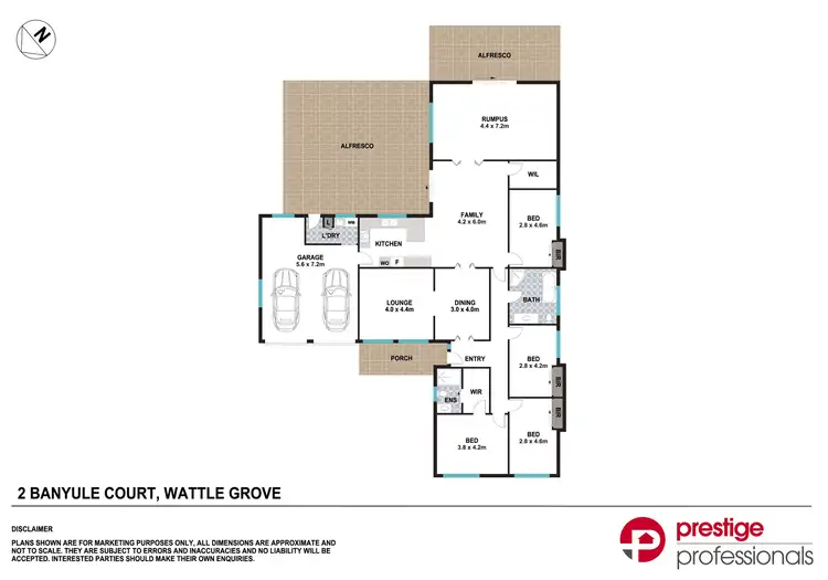 Floorplan of Homely house listing, 2 Banyule Court, Wattle Grove NSW 2173