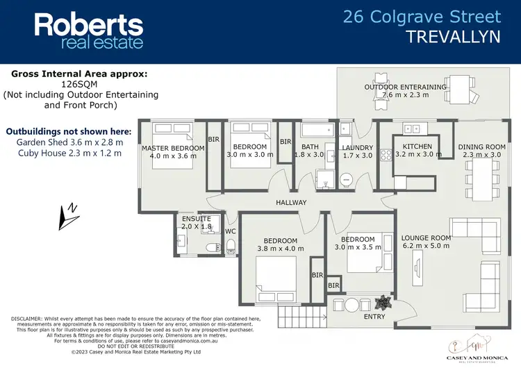Floorplan of Homely house listing, 26 Colgrave Street, Trevallyn TAS 7250
