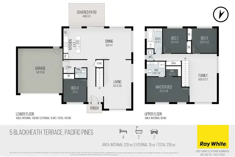 Floorplan of Homely house listing, 5 Blackheath Terrace, Pacific Pines QLD 4211