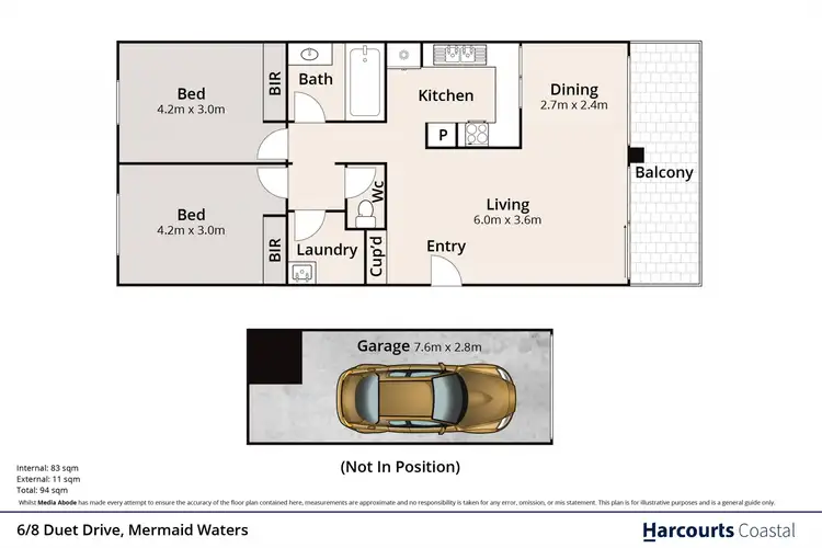 Floorplan of Homely house listing, 6/8 Duet Drive, Mermaid Waters QLD 4218