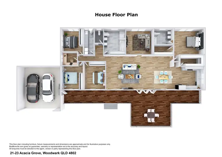 Floorplan of Homely house listing, 21-23 Acacia Grove, Woodwark QLD 4802