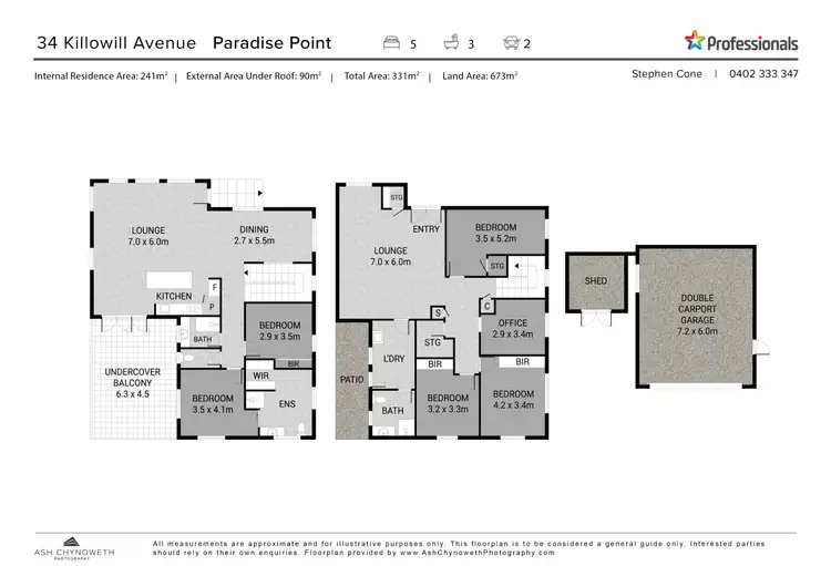 Floorplan of Homely house listing, 34 Killowill Avenue, Paradise Point QLD 4216