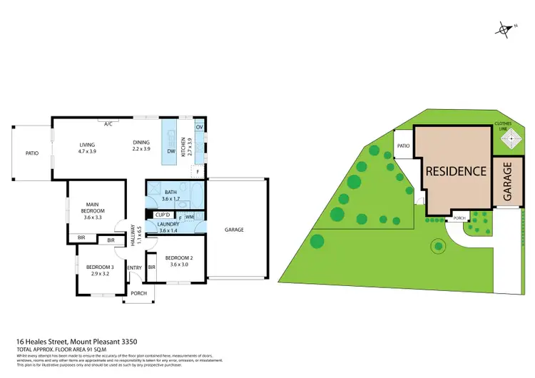 Floorplan of Homely house listing, 16 Heales Street, Mount Pleasant VIC 3350