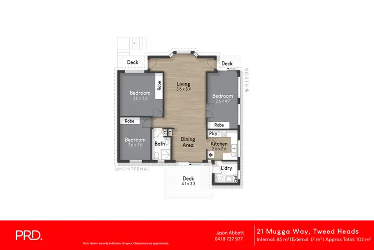 Floorplan of Homely house listing, 21 Mugga Way, Tweed Heads NSW 2485