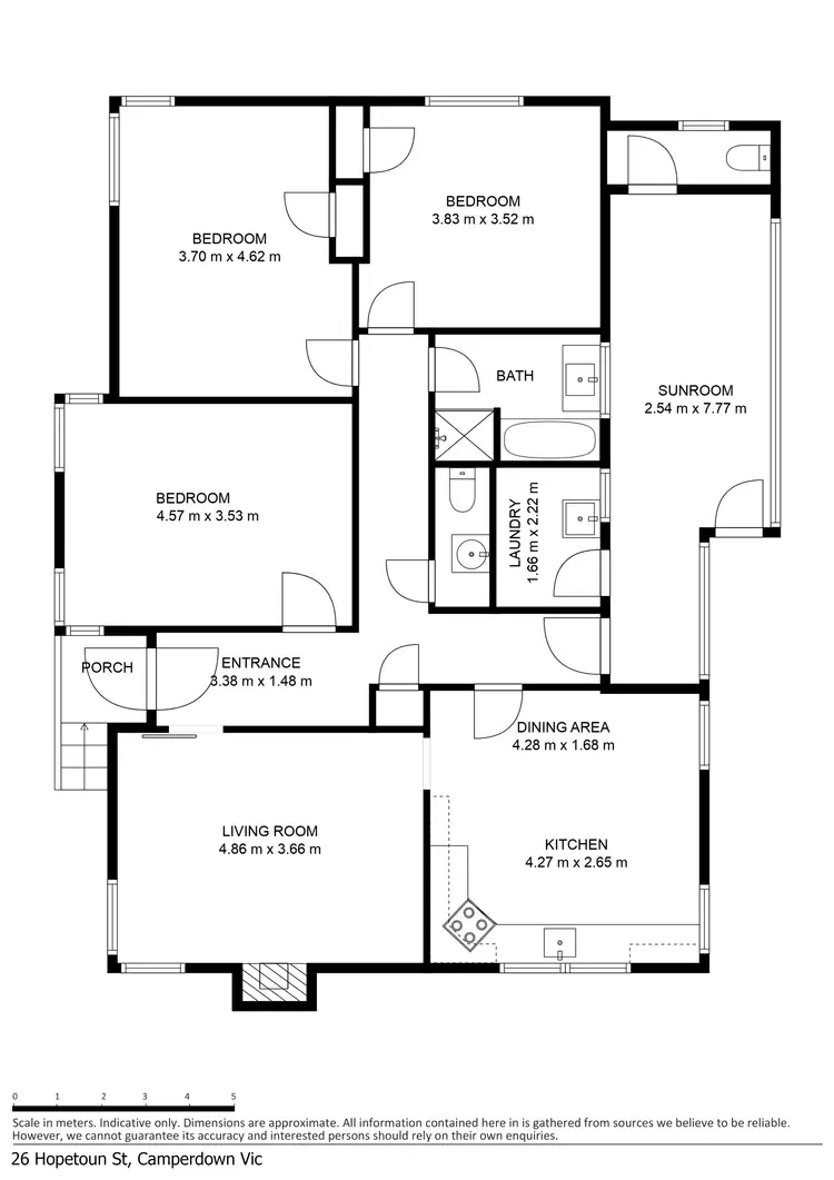 Floorplan of Homely house listing, 26 Hopetoun Street, Camperdown VIC 3260