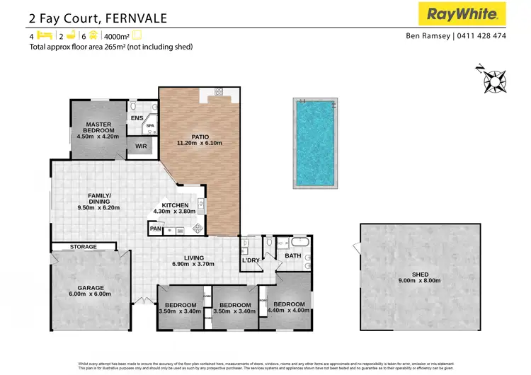 Floorplan of Homely house listing, 2 Fay Court, Fernvale QLD 4306