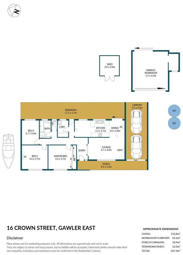 Floorplan of Homely house listing, 16 Crown Street, Gawler East SA 5118