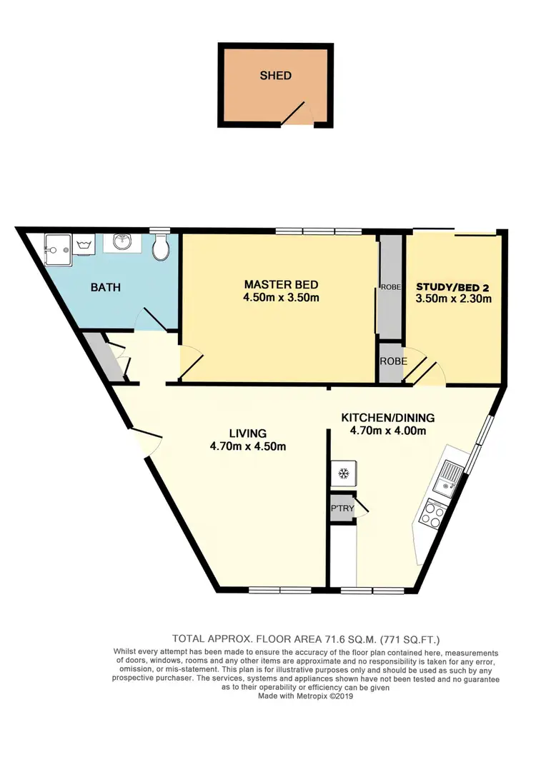 Floorplan of Homely unit listing, 3/333 Canning Highway, Como WA 6152