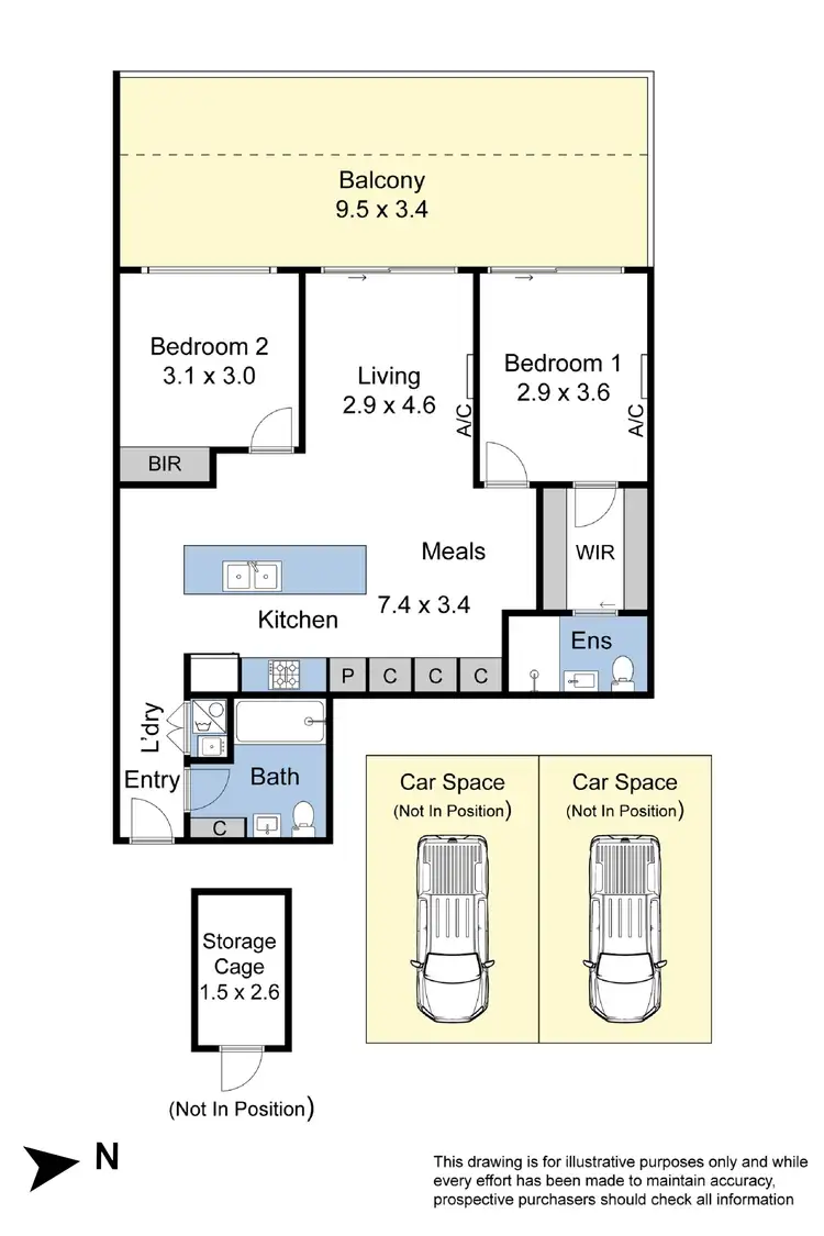 Floorplan of Homely apartment listing, 120/3 Mitchell Street, Doncaster East VIC 3109