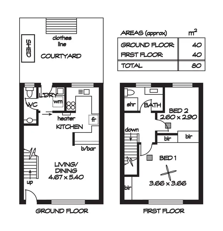 Floorplan of Homely unit listing, 5/33 Howard Street, Broadview SA 5083