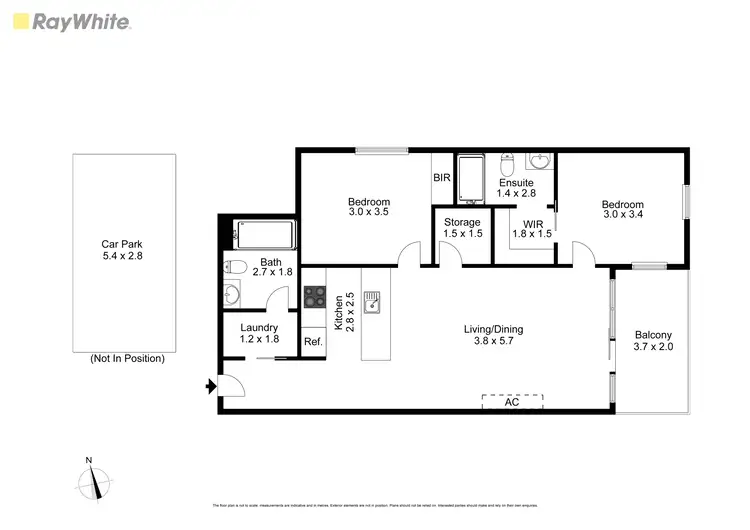 Floorplan of Homely apartment listing, 206/90 La Scala Ave, Maribyrnong VIC 3032