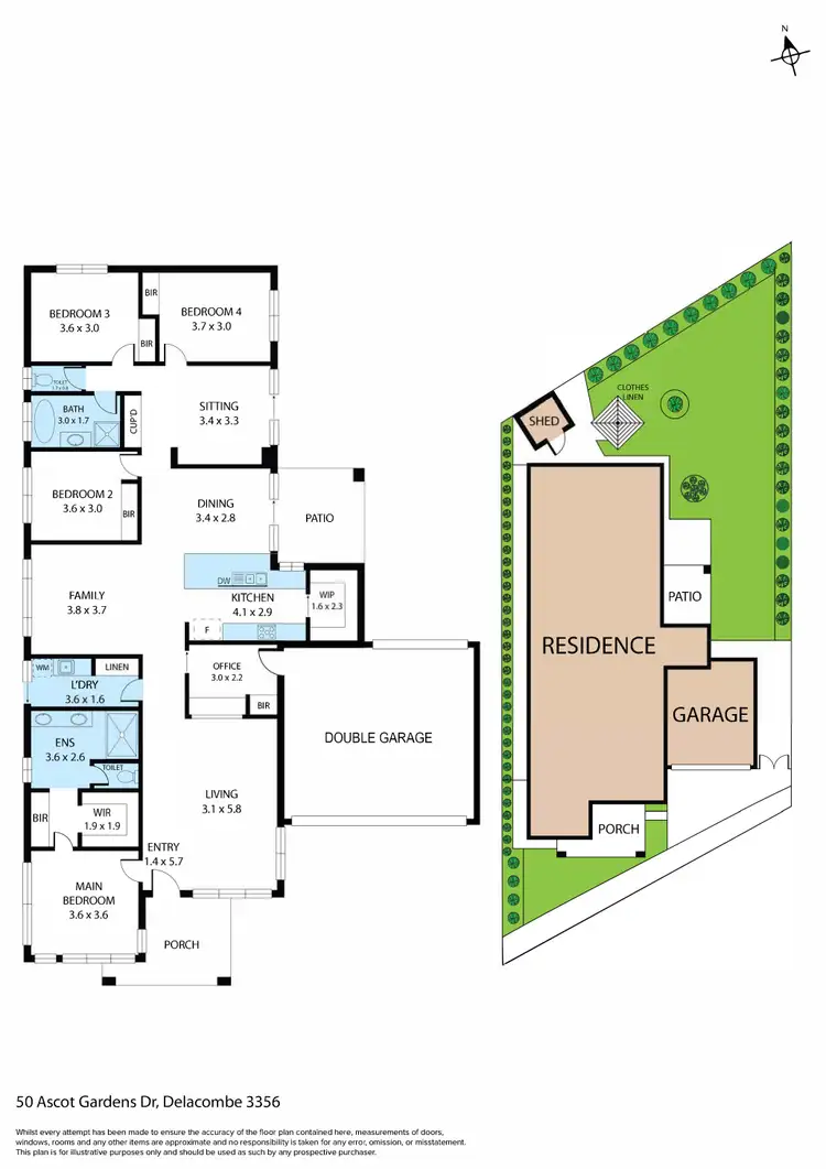 Floorplan of Homely house listing, 50 Ascot Gardens Drive, Delacombe VIC 3356